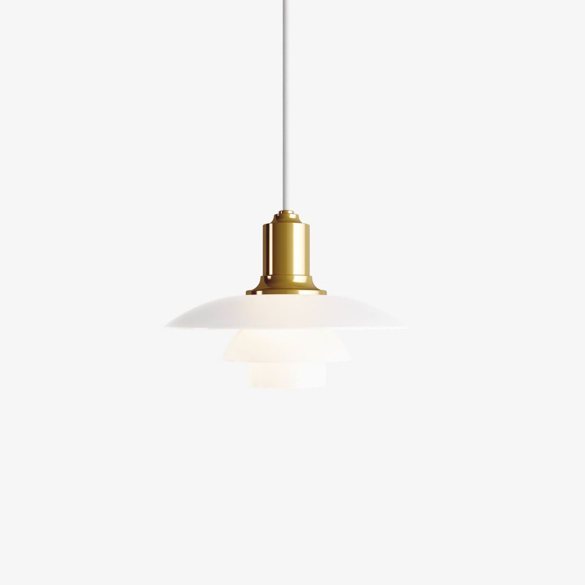 PH 2/1 Pendant Lamp hanging lamps Louis Poulsen Brass Metalized