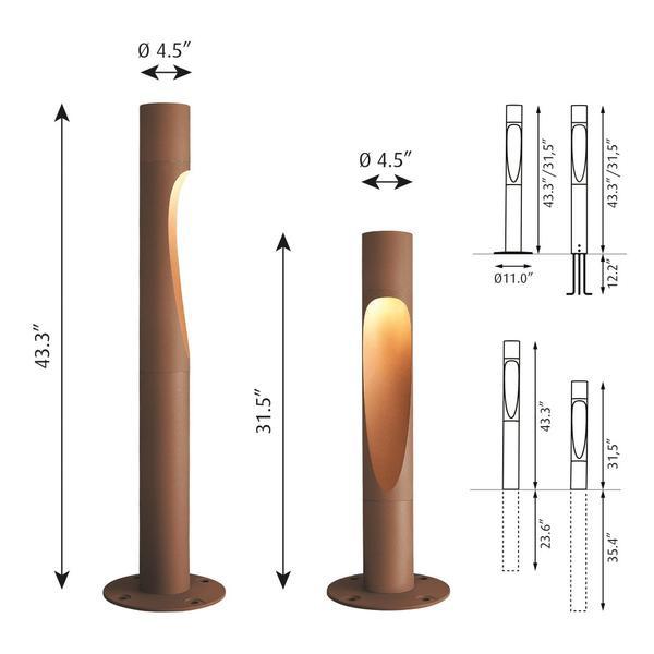 Flindt Garden Bollard Outdoor Lighting Louis Poulsen