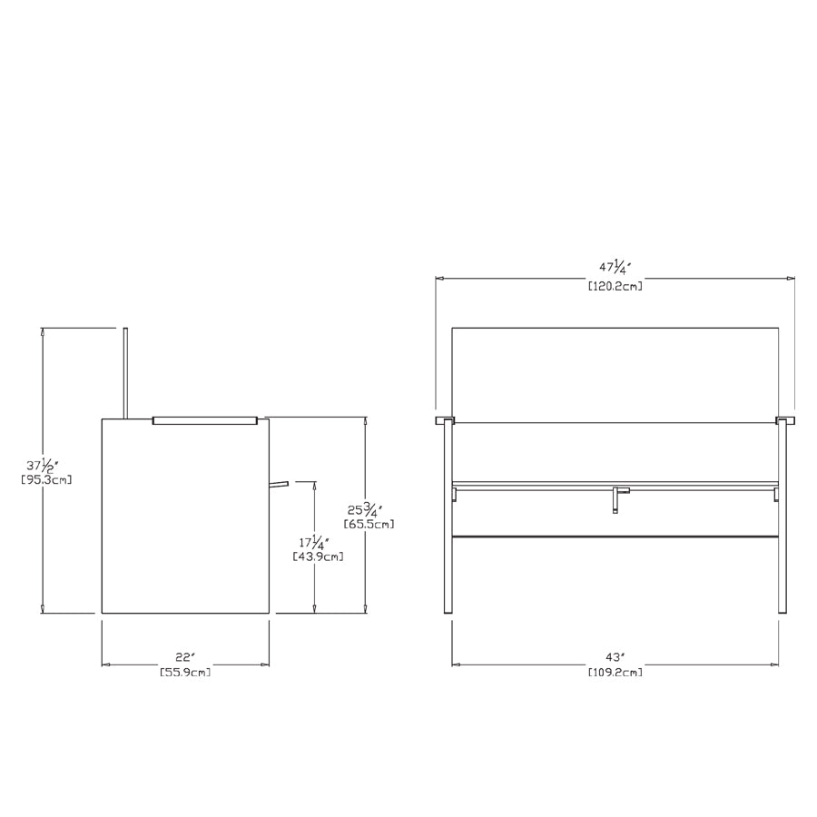 Lussi Bench Benches Loll Designs
