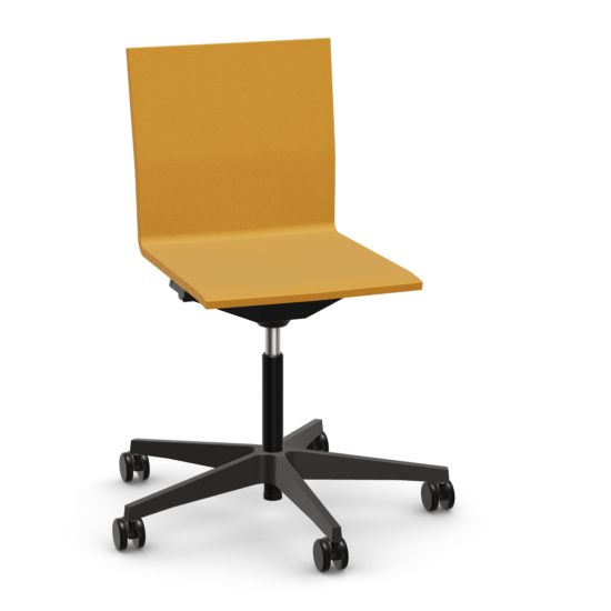 .04 Chair By Vitra task chair Vitra Without Armrests Mango Hard Caster (Wheels) For Carpet - No Brakes