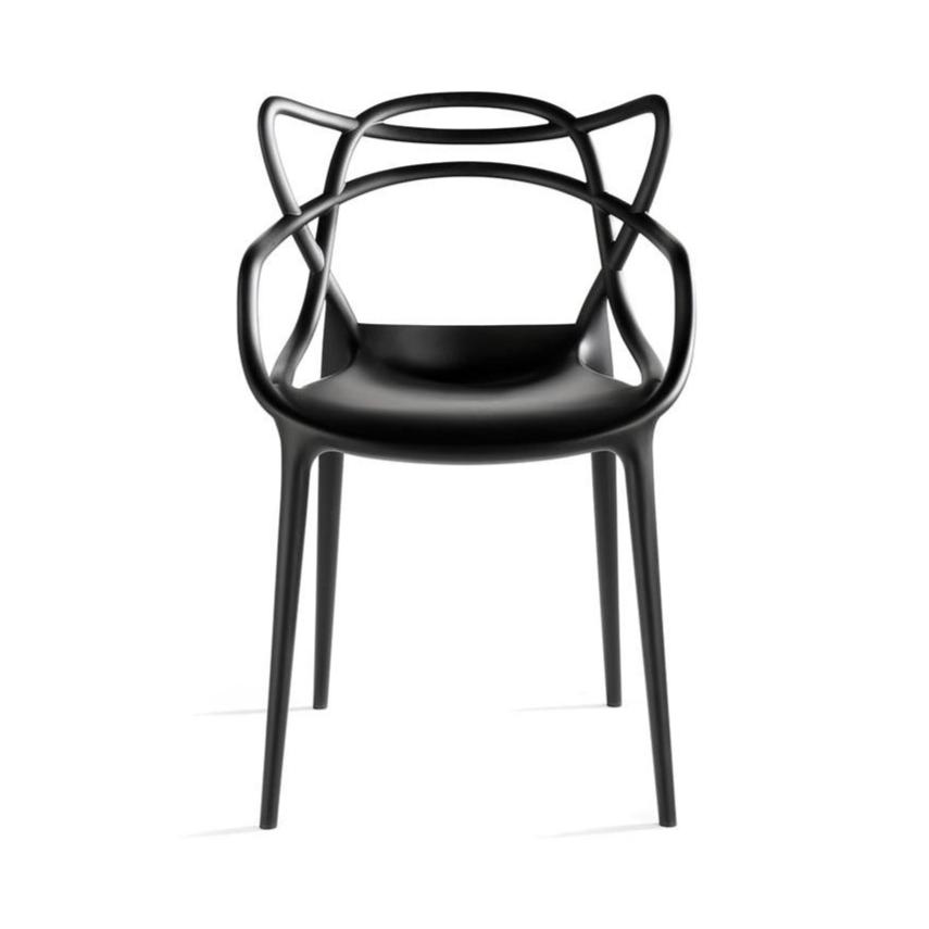 Masters Chair 4-Pack Special Price Side/Dining Kartell Black 4 Chairs