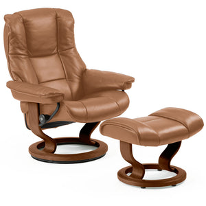 Mayfair Chair and Ottoman With Classic Base Stressless 