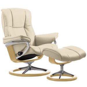 Mayfair Chair and Ottoman With Signature Base Stressless 