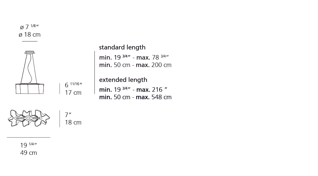 Logico Micro Triple Linear Suspension Lamp hanging lamps Artemide