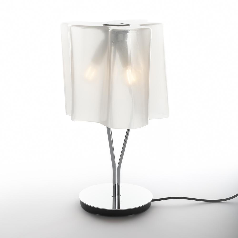Logico Mini Table Lamp Table Lamps Artemide Chrome Milky White