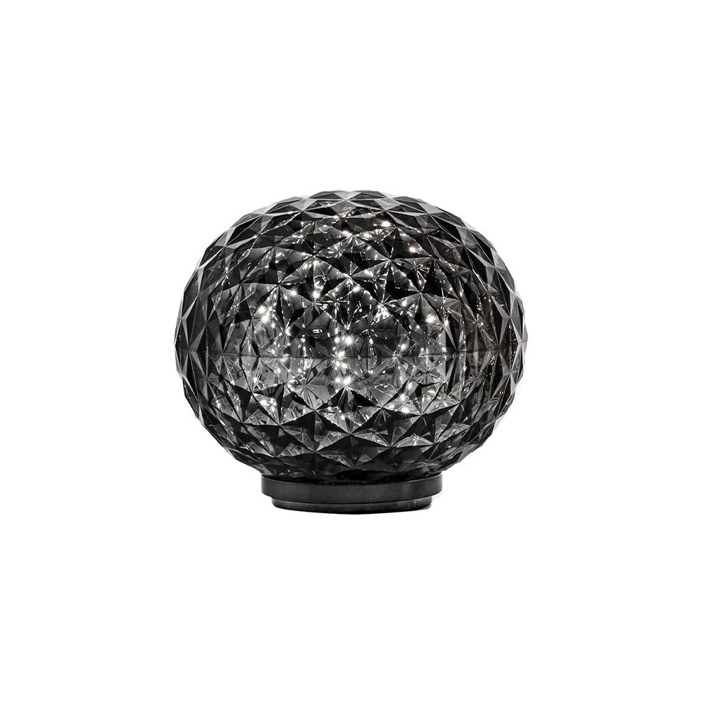 Mini Planet Table Lamp Table Lamps Kartell Smoke Grey Dimmable Battery Version