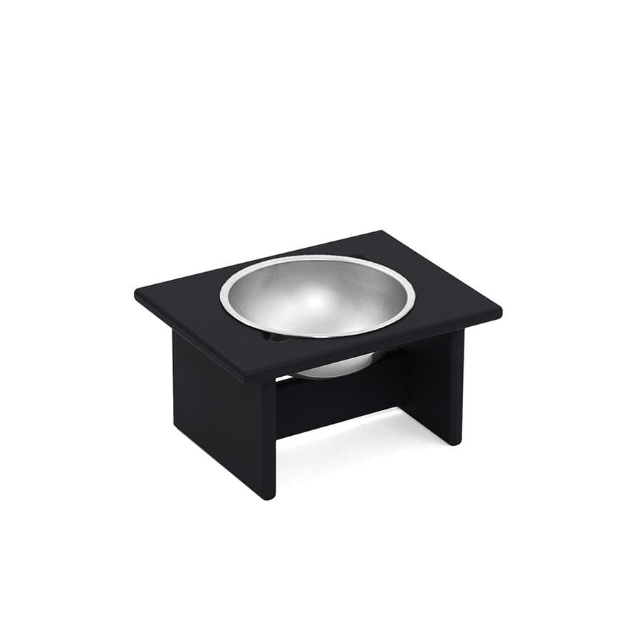 Minimalist Single Dog Bowl Stools Loll Designs Black Small: 9.5 In Width