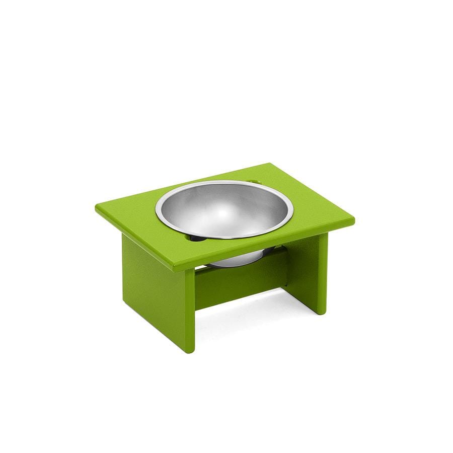 Minimalist Single Dog Bowl Stools Loll Designs Leaf Green Small: 9.5 In Width