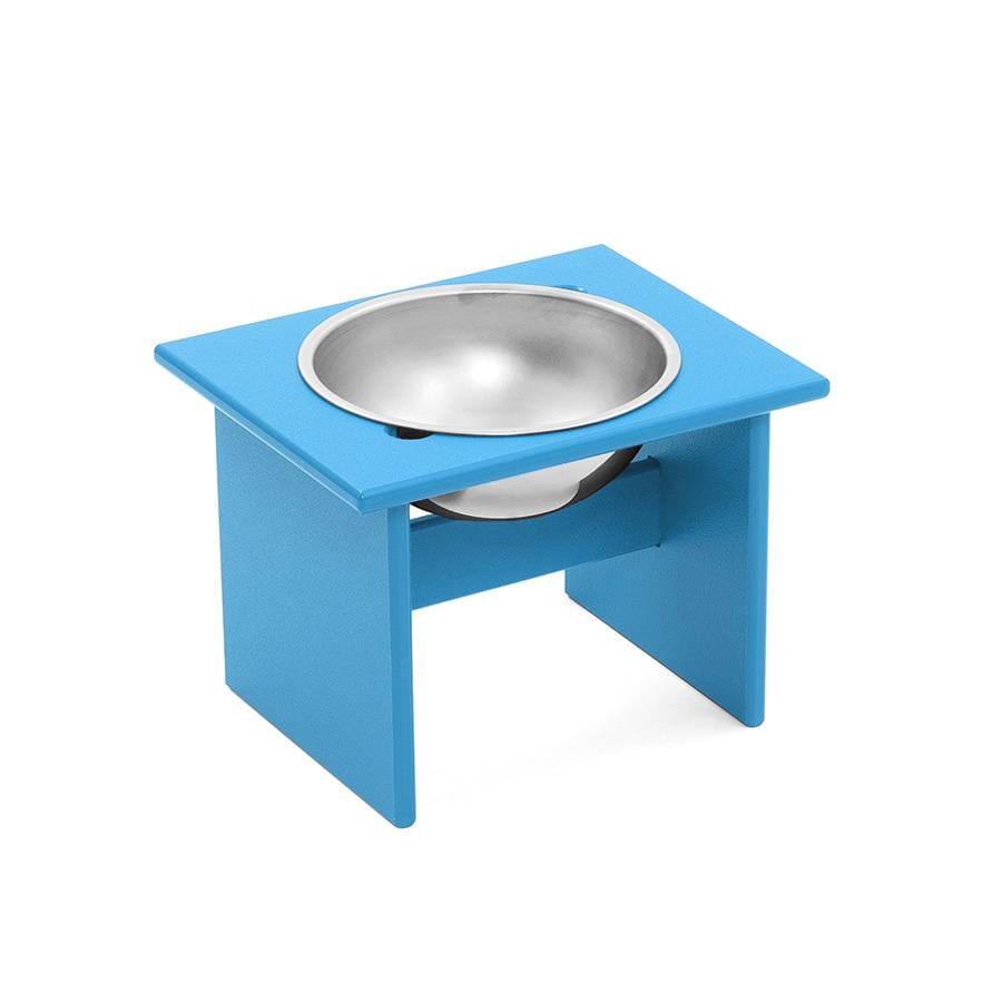 Minimalist Single Dog Bowl Stools Loll Designs Sky Blue Medium: 11 In Width