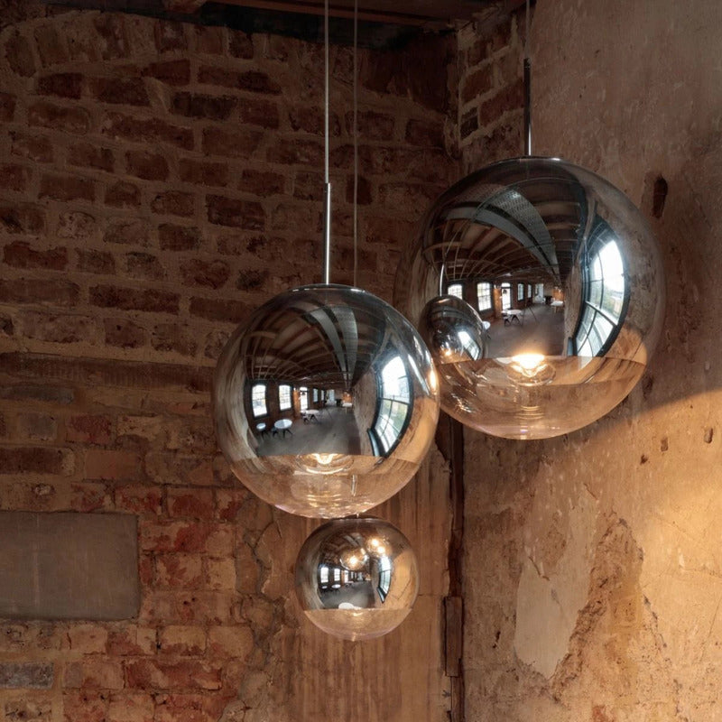 Mirror Ball LED Range Round Pendant Light hanging lamps Tom Dixon