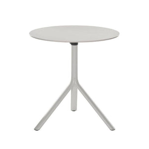 Miura Round Folding Table Tables Plank Small: 28 in diameter White 