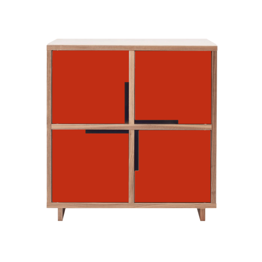 Modu-Licious #3 by BluDot storage BluDot Walnut Red