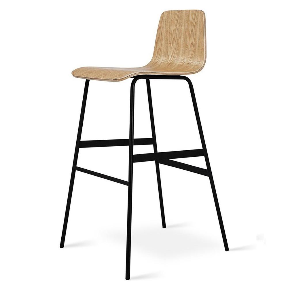 Lecture Stool stool Gus Modern Bar Stool Natural Ash & Black