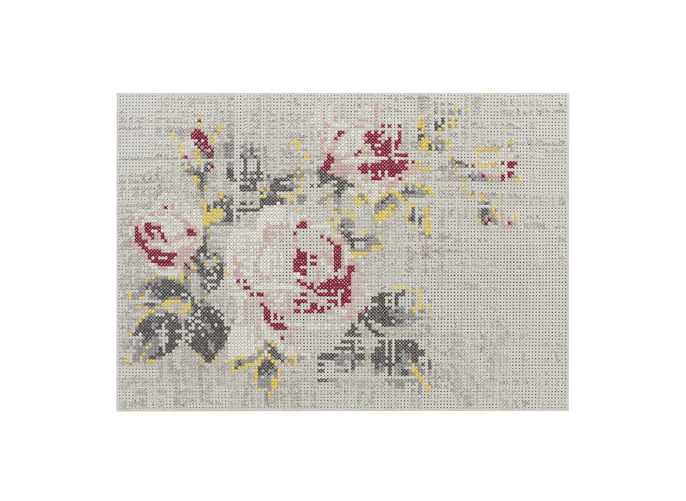 Canevas Flowers Rug Rug Gan 5’7" x 7’11" Flowers Natural