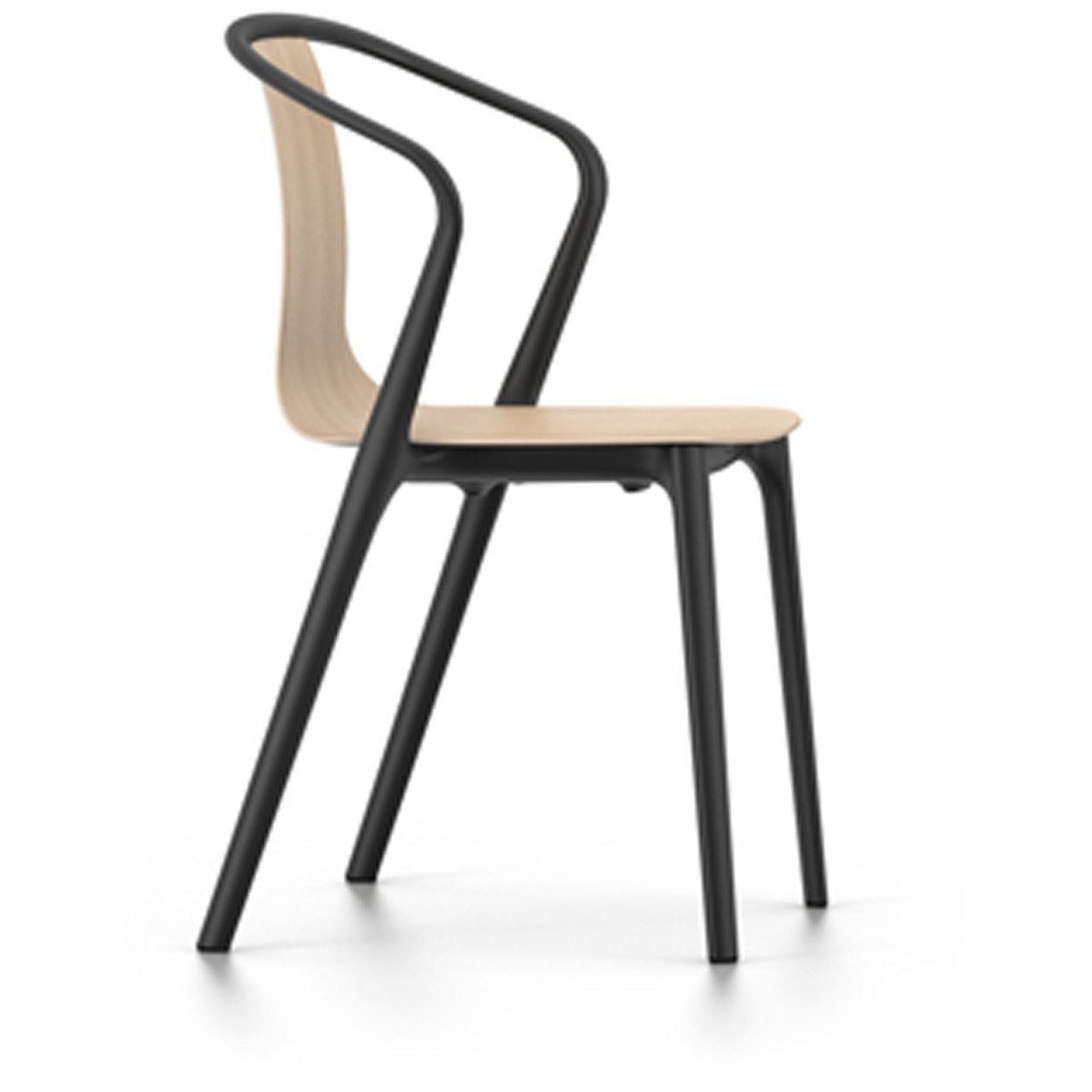 Belleville Armchair Wood Side/Dining Vitra Natural oak with protective varnish