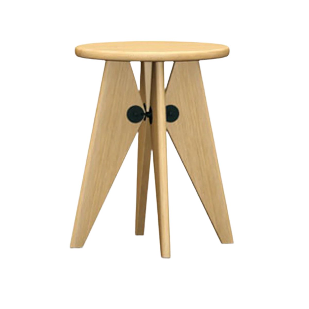 Tabouret Solvay Stool Stools Vitra solid natural oak