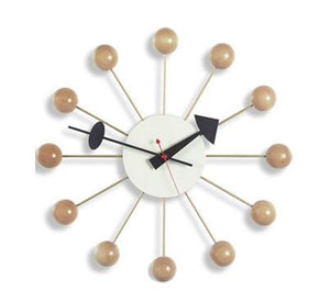 Nelson Ball Clock - Natural Beech Clocks Vitra 