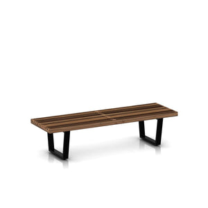 Nelson Bench Benches herman miller 60-inches Wide +$115.00 Wood Base Walnut Slat Finish +$740.00