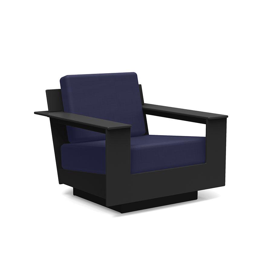 Nisswa Lounge Chair lounge chairs Loll Designs Black Canvas Navy
