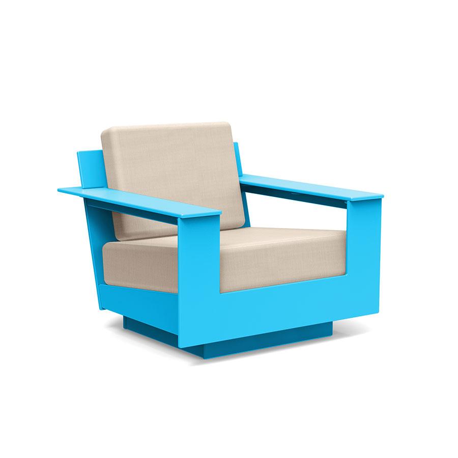 Nisswa Lounge Chair lounge chairs Loll Designs Sky Blue Canvas Flax