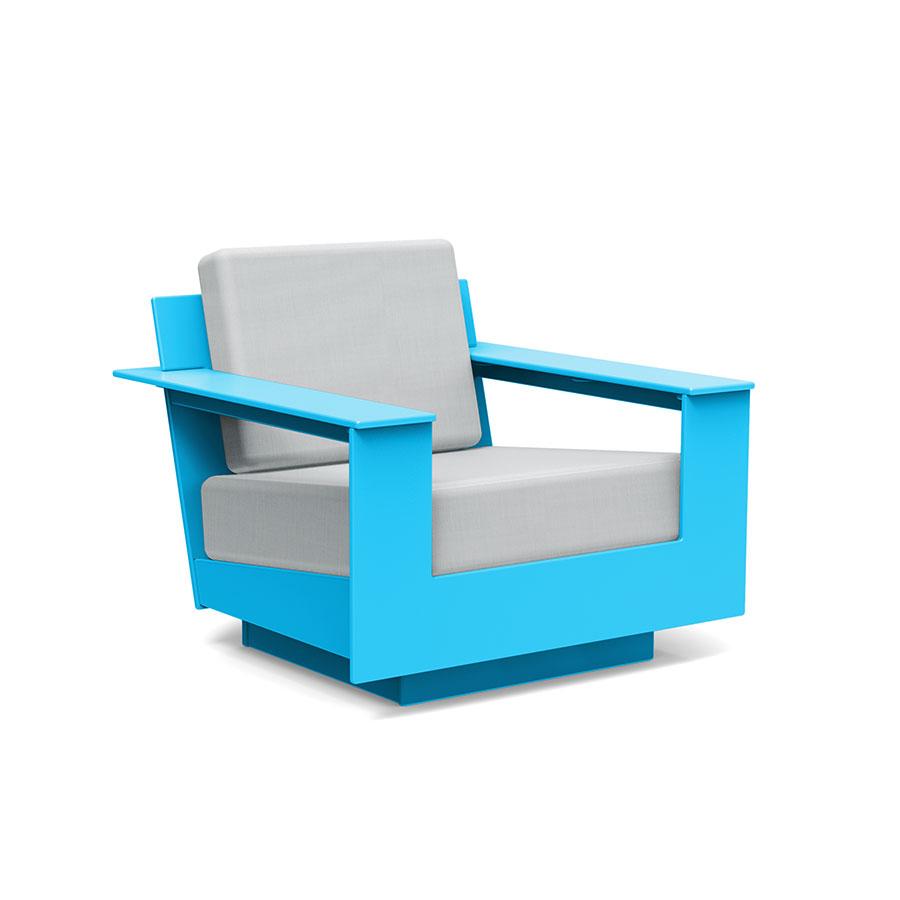 Nisswa Lounge Chair lounge chairs Loll Designs Sky Blue Cast Silver