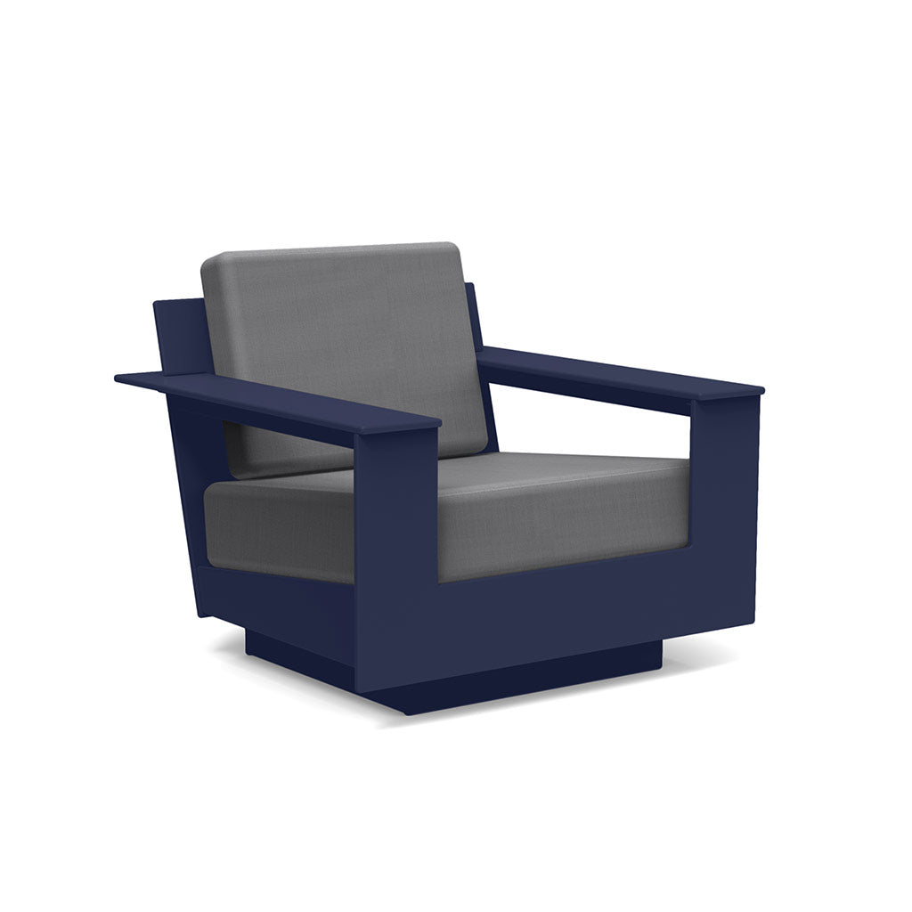 Nisswa Lounge Chair lounge chairs Loll Designs Navy Blue Cast Charcoal
