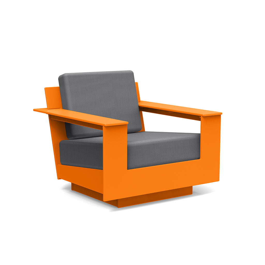 Nisswa Lounge Chair lounge chairs Loll Designs Sunset Orange Cast Charcoal