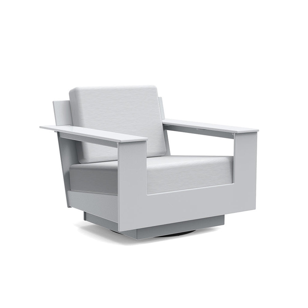 Nisswa Lounge Swivel Chair lounge chairs Loll Designs Driftwood Cast Silver