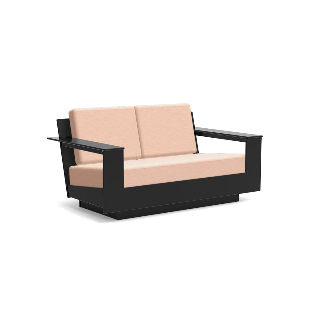 Nisswa Loveseat Sofas Loll Designs Black Cast Petal