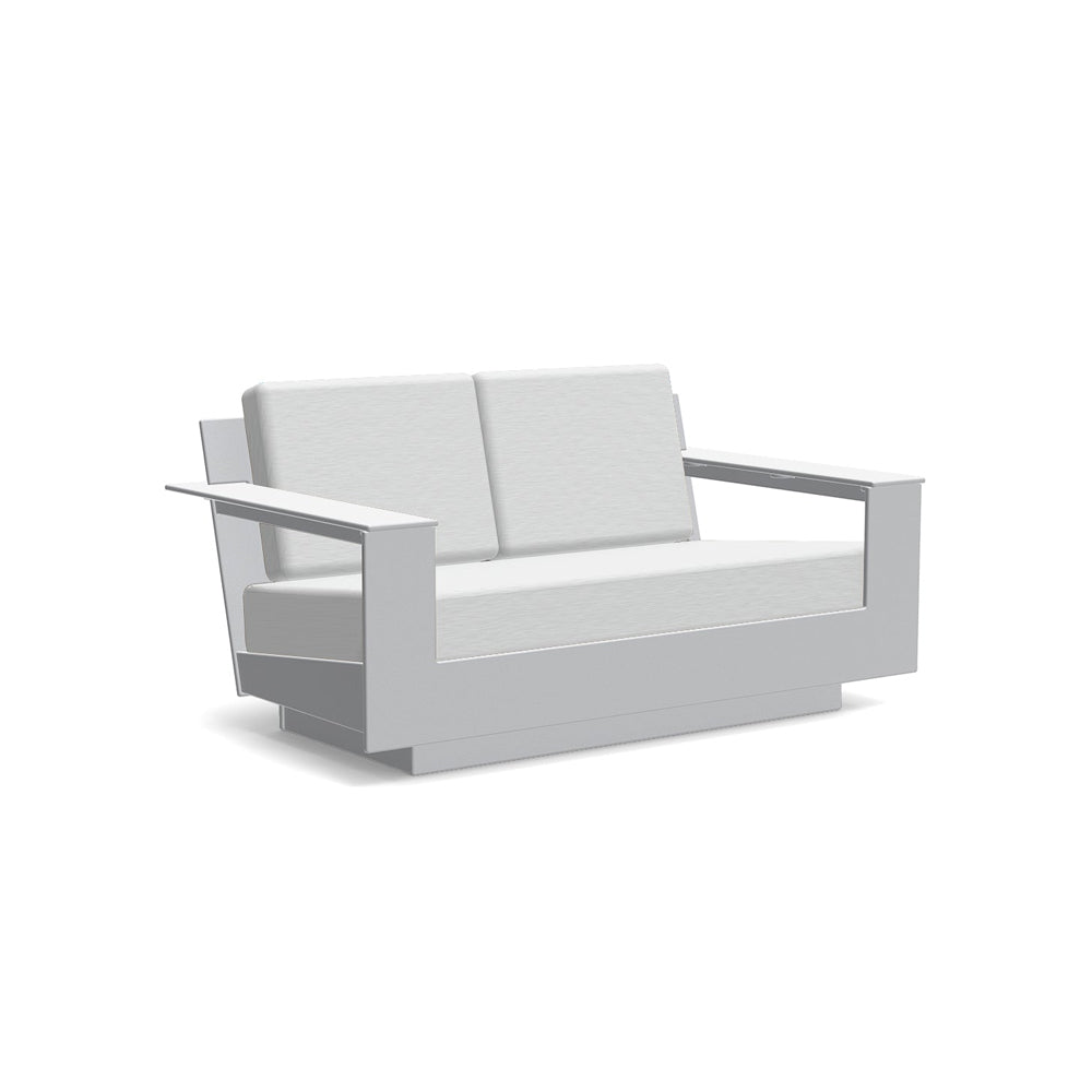 Nisswa Loveseat Sofas Loll Designs Driftwood Cast Silver