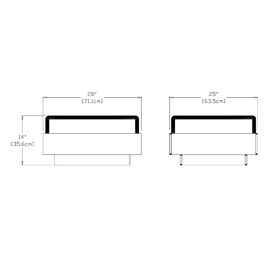 Nisswa Ottoman Ottoman Loll Designs
