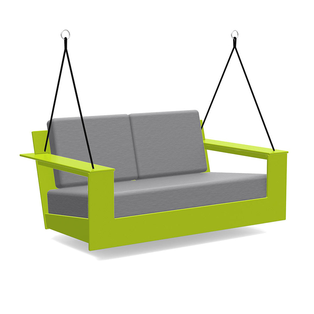 Nisswa Porch Swing lounge chairs Loll Designs Leaf Green Cast Charcoal