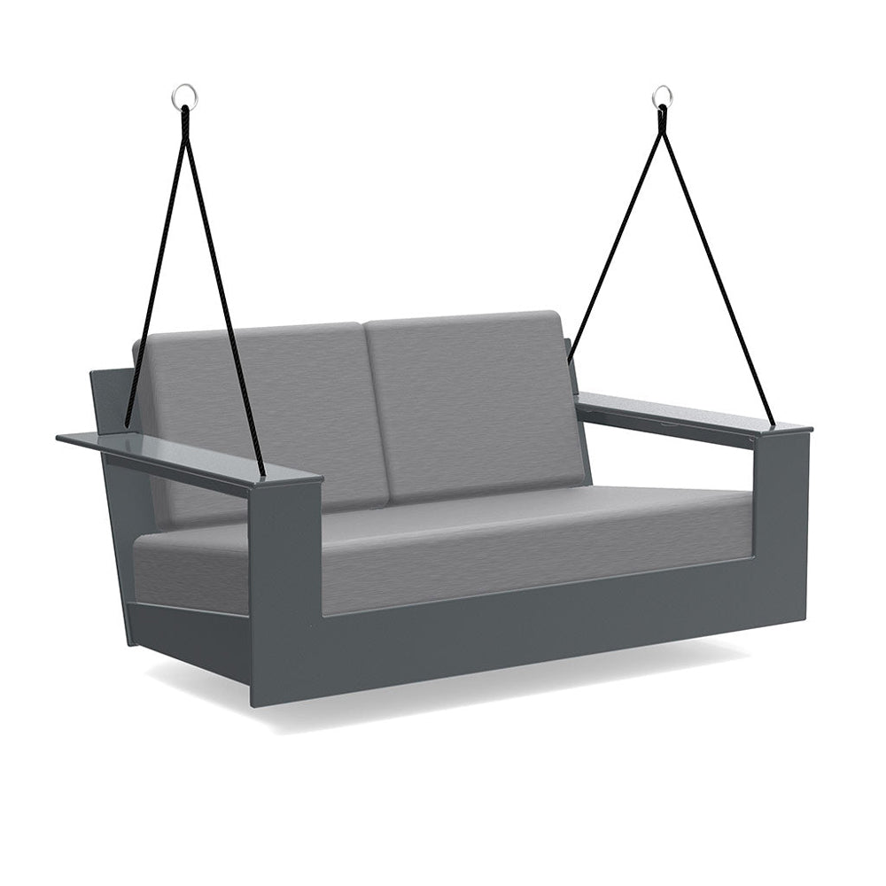 Nisswa Porch Swing lounge chairs Loll Designs Charcoal Grey Cast Charcoal