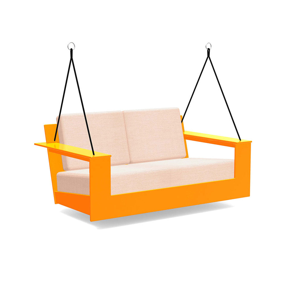 Nisswa Porch Swing lounge chairs Loll Designs Sunset Orange Cast Petal