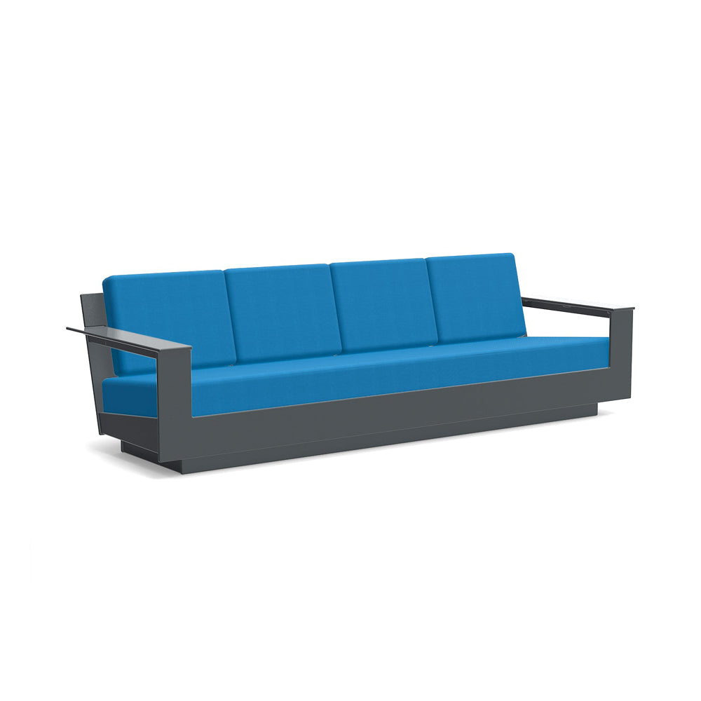 Nisswa Sofa 96 Sofas Loll Designs Charcoal Grey Canvas Navy