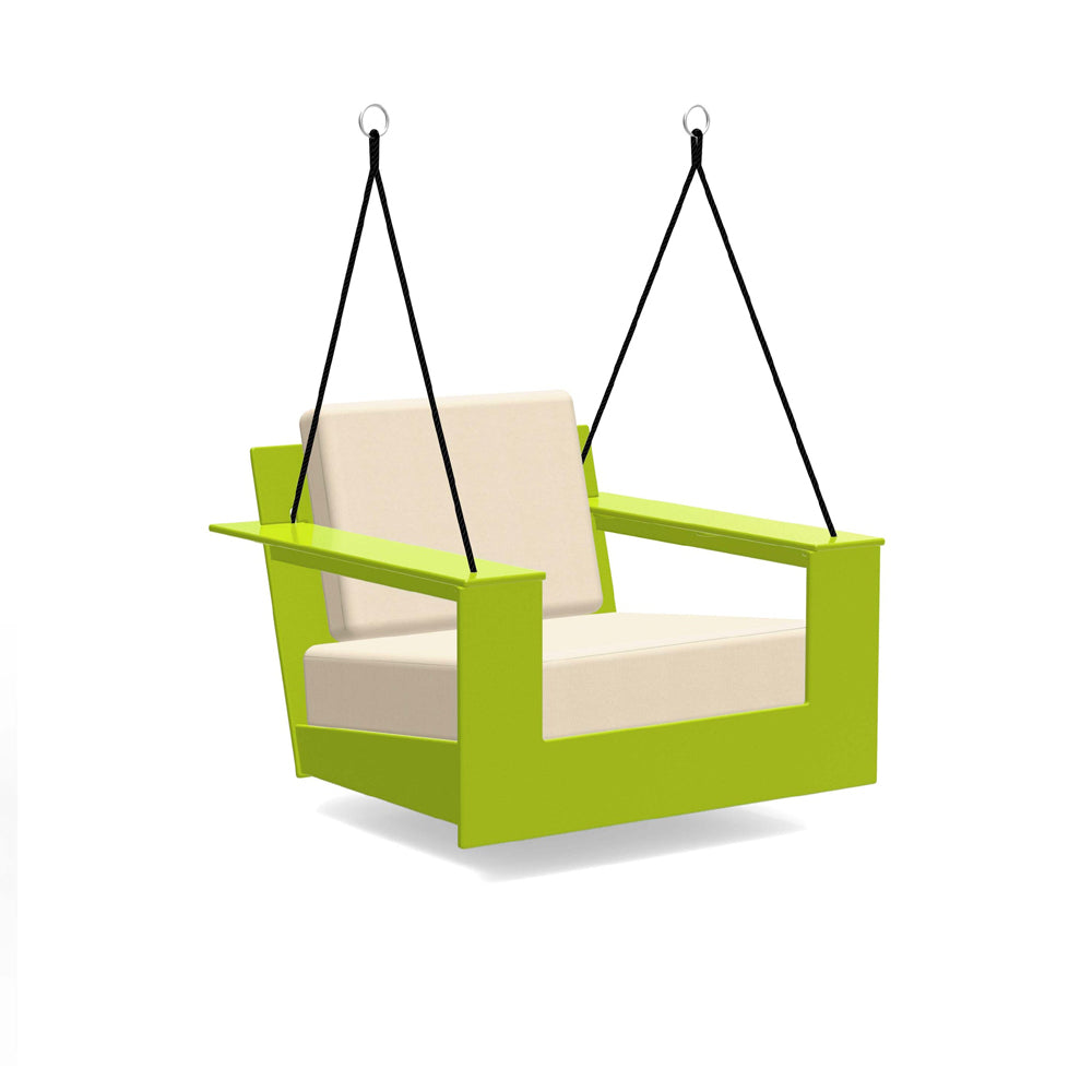 Nisswa Swing lounge chairs Loll Designs Leaf Green Canvas Flax