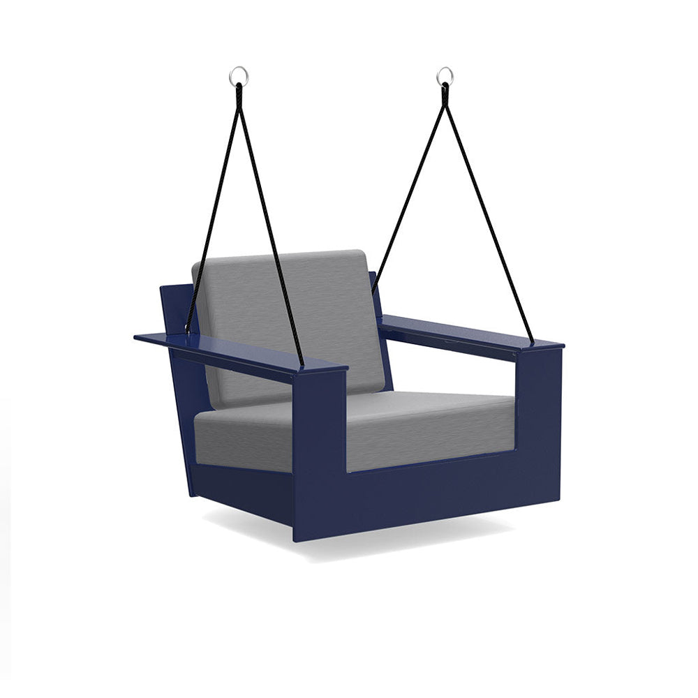 Nisswa Swing lounge chairs Loll Designs Navy Blue Cast Charcoal
