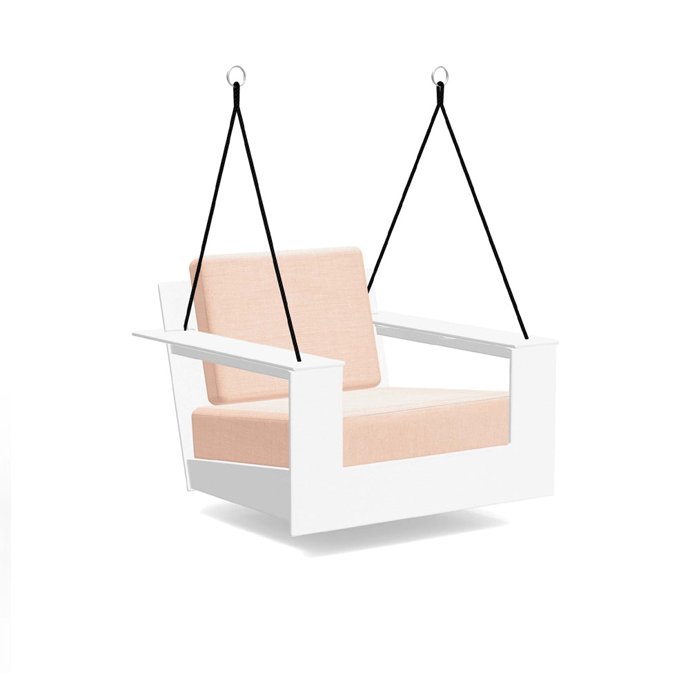 Nisswa Swing lounge chairs Loll Designs Cloud White Cast Petal