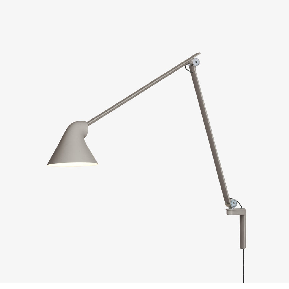 Njp Long Wall Lamp Wall Lights Louis Poulsen Light Alu Grey 2700K