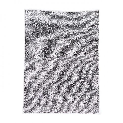 Black And White Manuscrit Rug Rug NaniMarquina X-Large - 9’10" x 13’1"