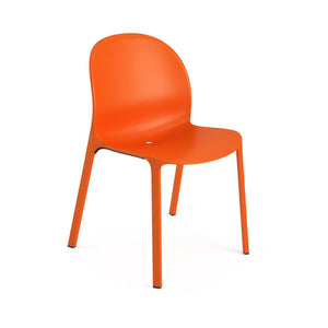 Olivares Aluminum Stacking Chair Side/Dining Knoll Orange 