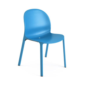 Olivares Aluminum Stacking Chair Side/Dining Knoll Blue 