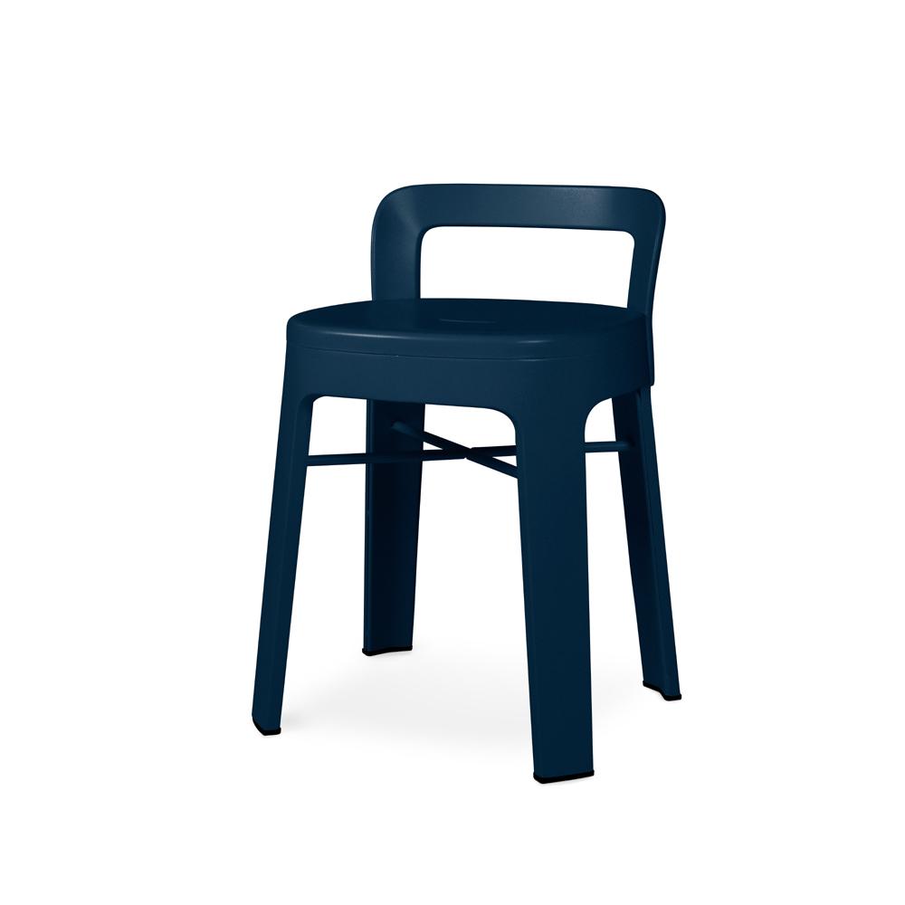 Ombra Low Stool With Backrest Stools RS Barcelona Blue