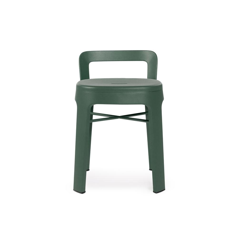 Ombra Low Stool With Backrest Stools RS Barcelona