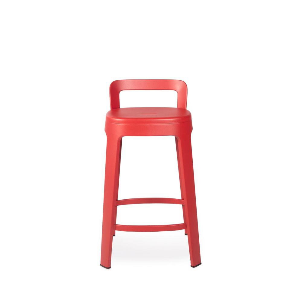 Ombra Stool With Backrest stools RS Barcelona Counter Stool Red