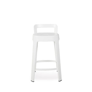 Ombra Stool With Backrest stools RS Barcelona Counter Stool White 