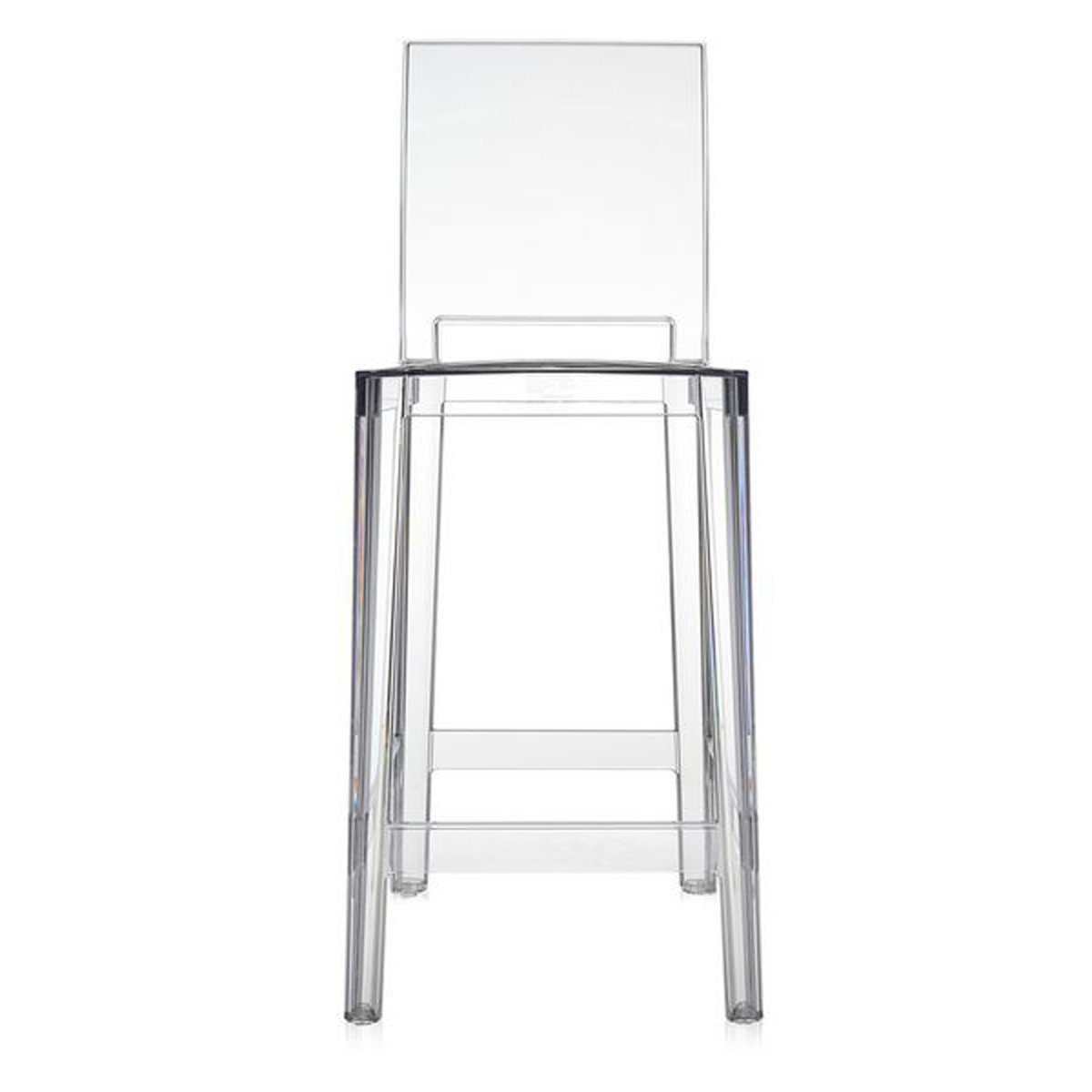 One More Please Stool bar seating Kartell Transparent Crystal Counter Stool-39.4"