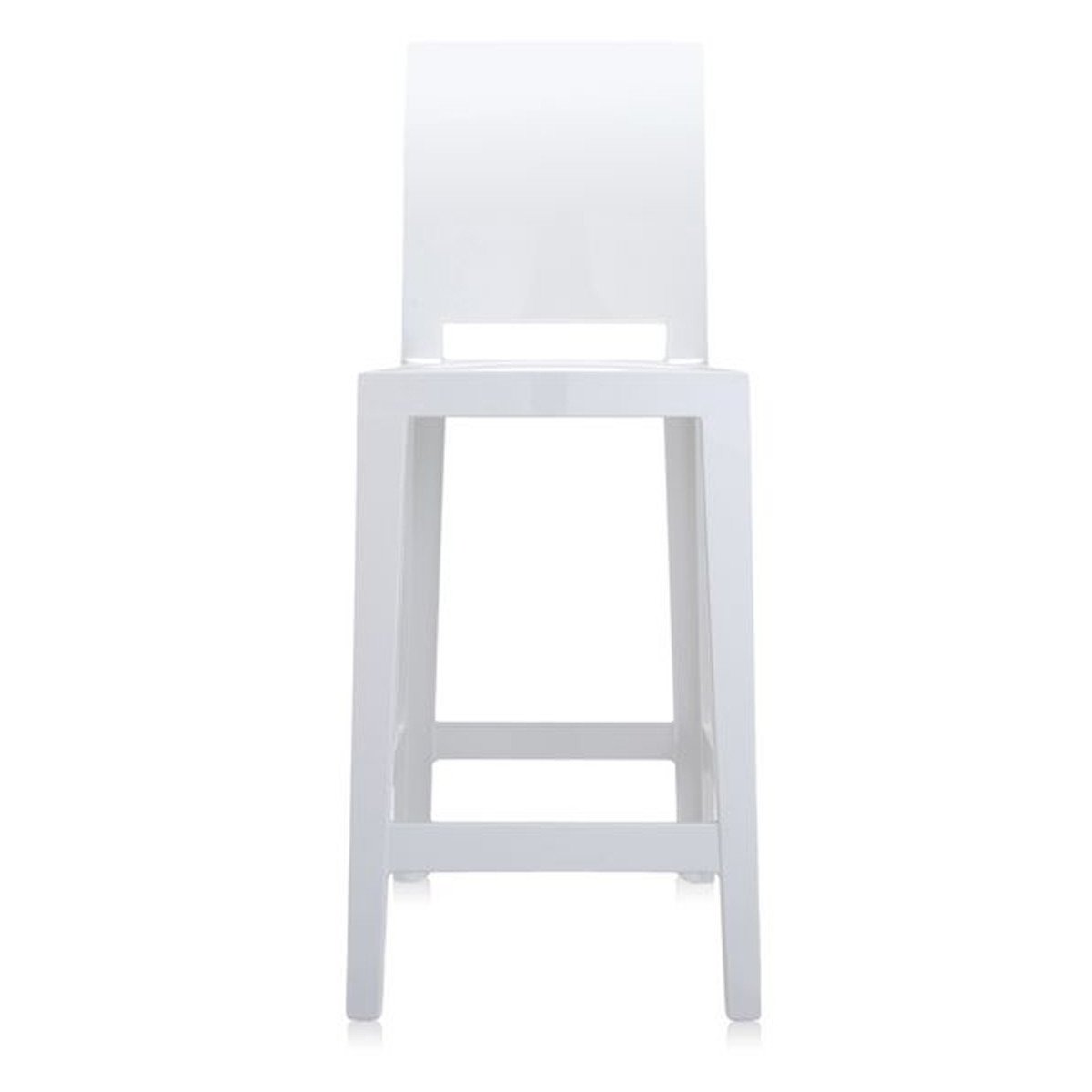 One More Please Stool bar seating Kartell Solid White Counter Stool-39.4"