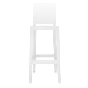 One More Please Stool bar seating Kartell Solid White Bar Height-43.3" 
