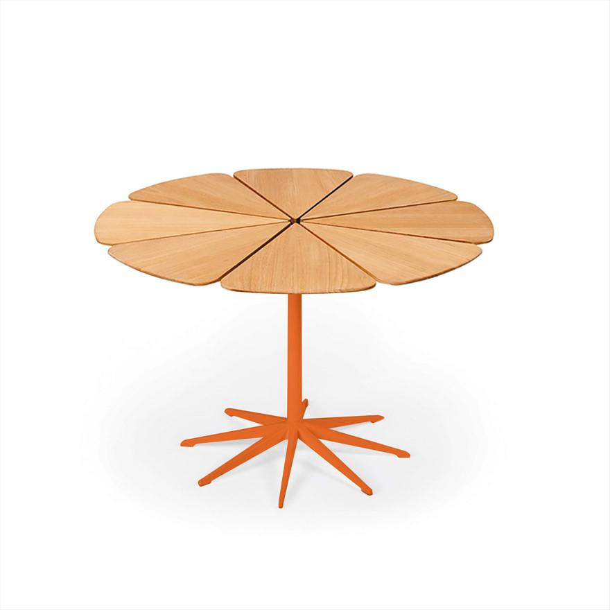 Petal Dining Table Outdoors Knoll Teak Petals +$81.00 Orange